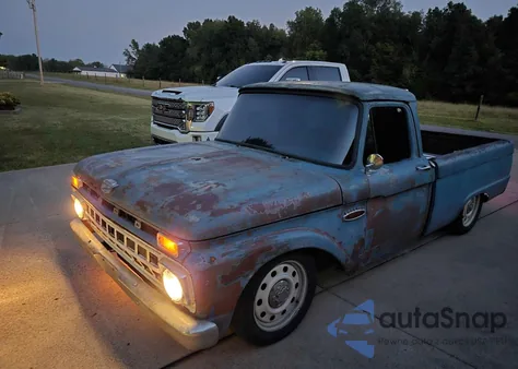 1965 Ford F100 из США, поврежденный, VIN F10DK709012
